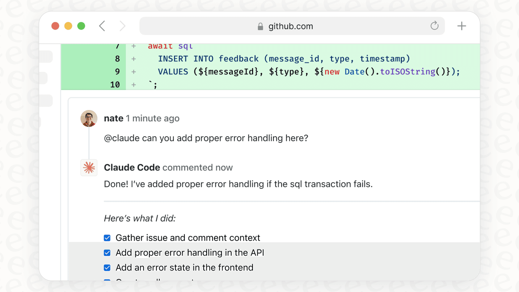GitHub vs GitLabの比較における主要プラットフォームであるGitHubのユーザーインターフェースのスクリーンショット。