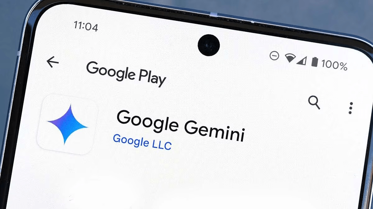 image of google play store showing android google gemini app to install