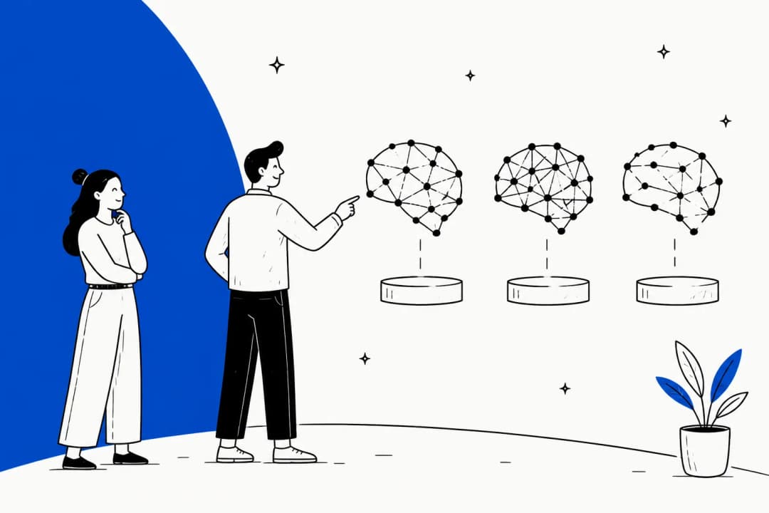 Illustration of a roundup comparing open-weight AI model alternatives to Tencent Hy4