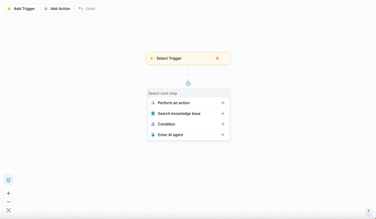 Lindy's build-your-agent interface, as taken from Lindy