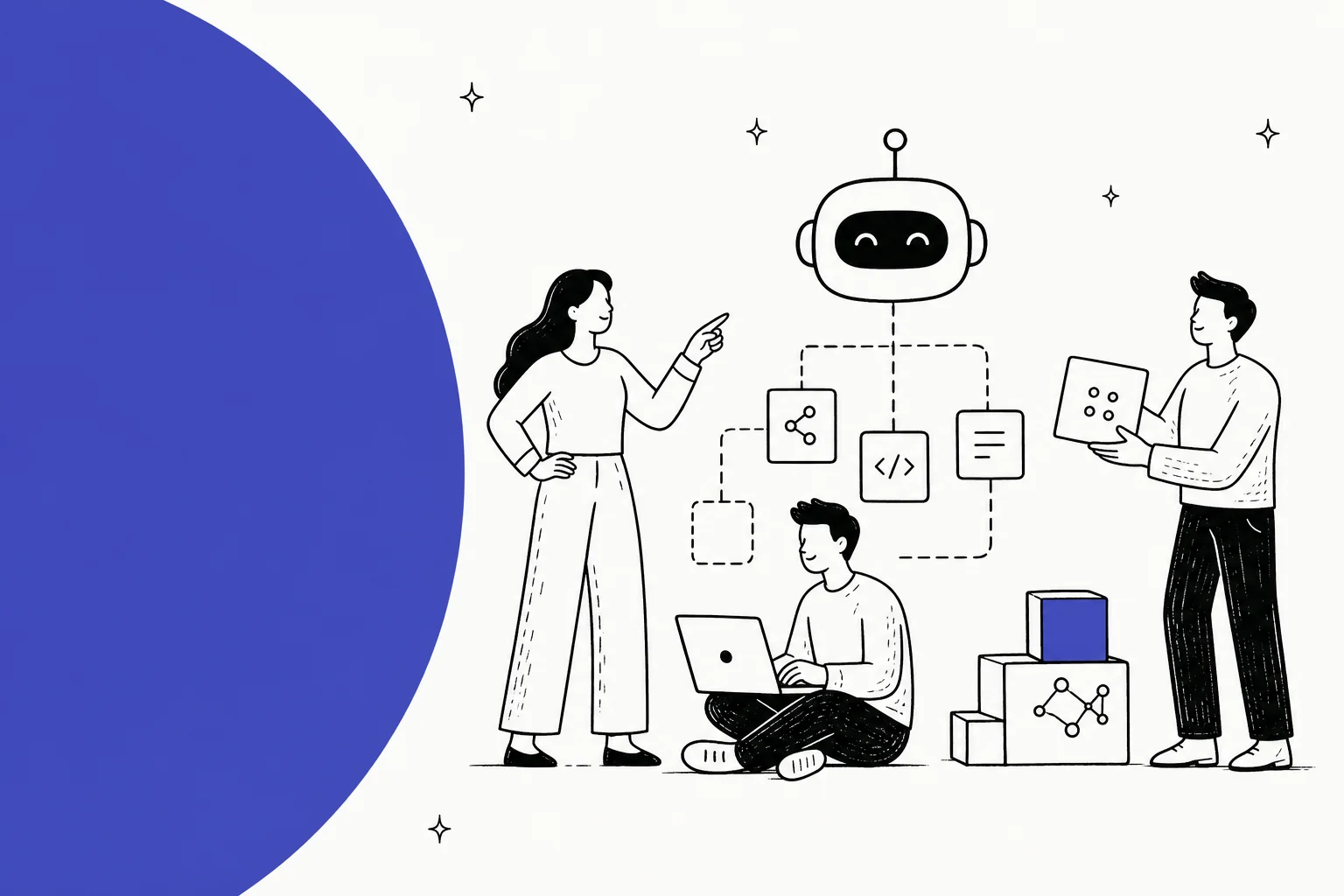 Illustrated hero banner for a roundup of the best open-source AI agents in 2026