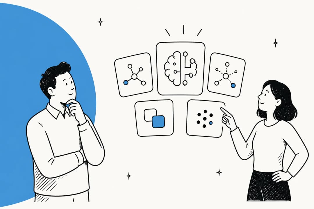 Editorial illustration representing a comparison of AI models as alternatives to GPT-5.6