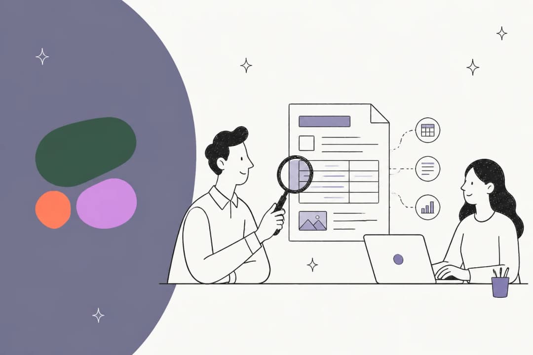 Cohere Parse 5 review: a document being scanned and split into tables, text and charts
