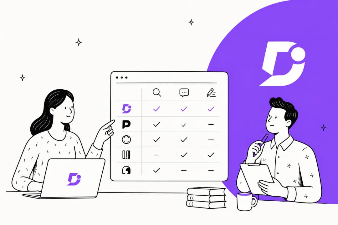 The best Document360 alternatives in 2026, illustrated hero banner