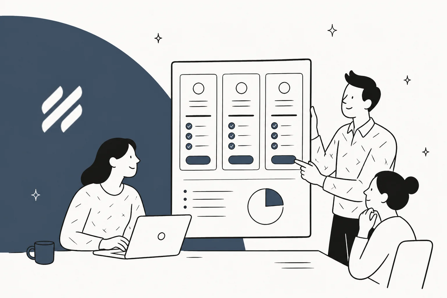 Editorial illustration for a Help Scout pricing breakdown