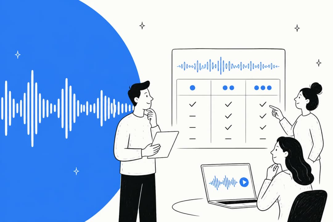 Illustration of sound waves and price tags representing Gemini 3.8 Flash TTS pricing