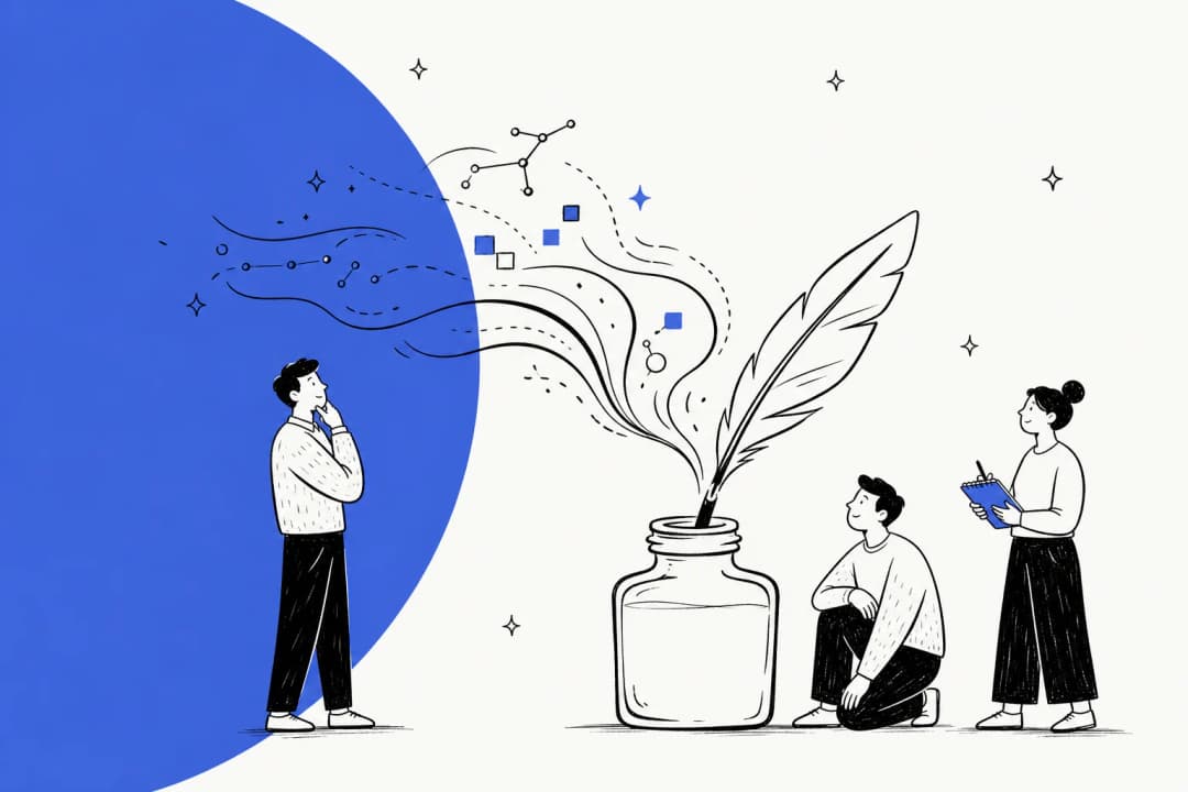 Illustration d'Inkling, le modèle d'IA à poids ouverts de Thinking Machines Lab passé en revue