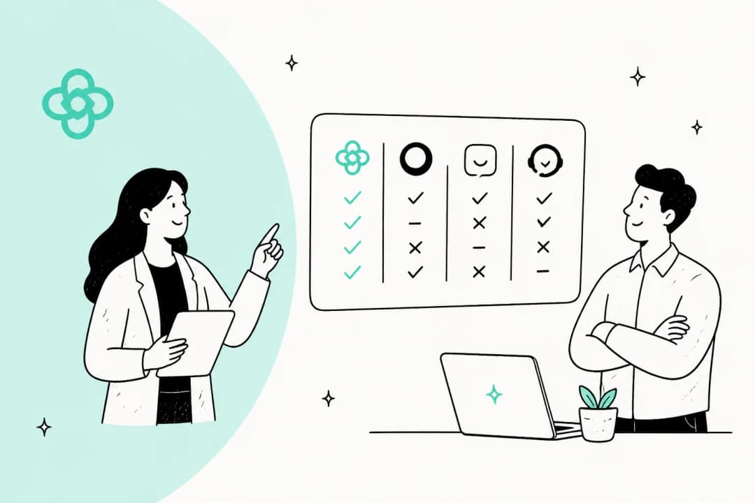 Illustrated banner comparing Thareja AI alternatives for customer support