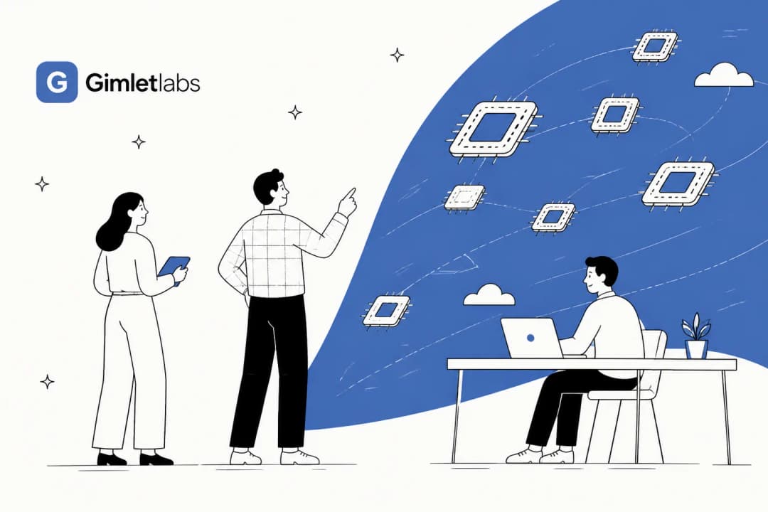Gimlet Labs multi-silicon inference cloud, AI workloads running across many chips