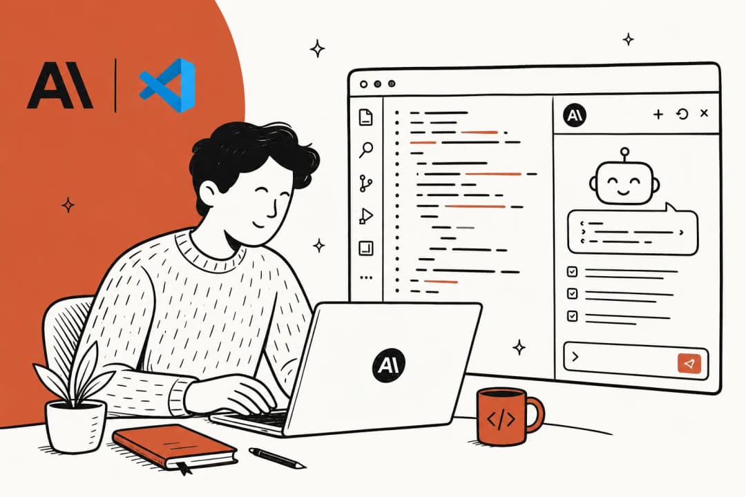 Claude Code VS Code extension hero illustration