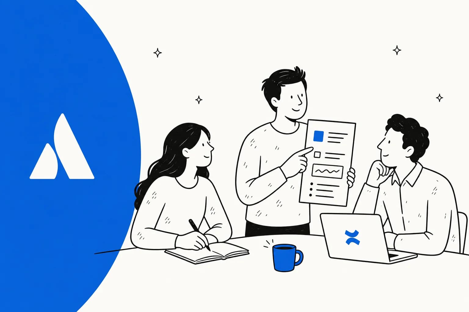 Confluence alternatives illustration showing knowledge base tools compared side by side with Confluence blue accent