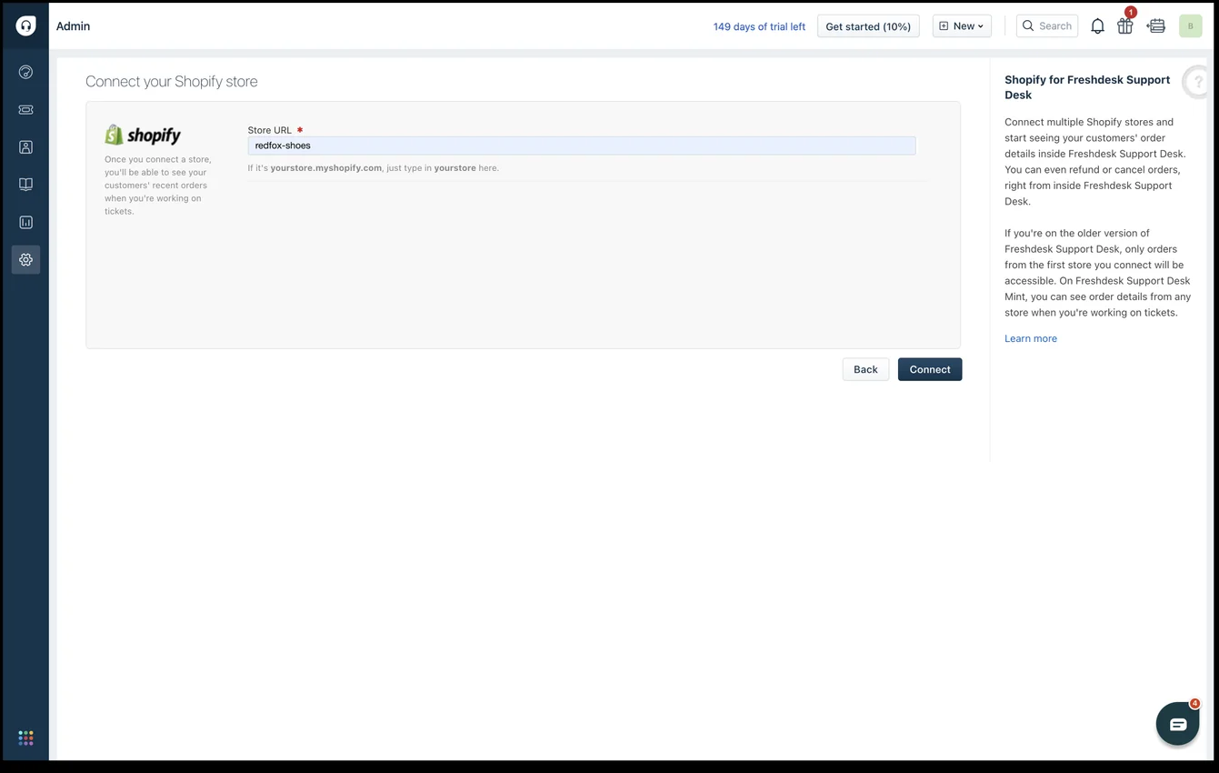Freshdesk platform screenshot showcasing AI-powered ticketing features, as taken from Freshworks