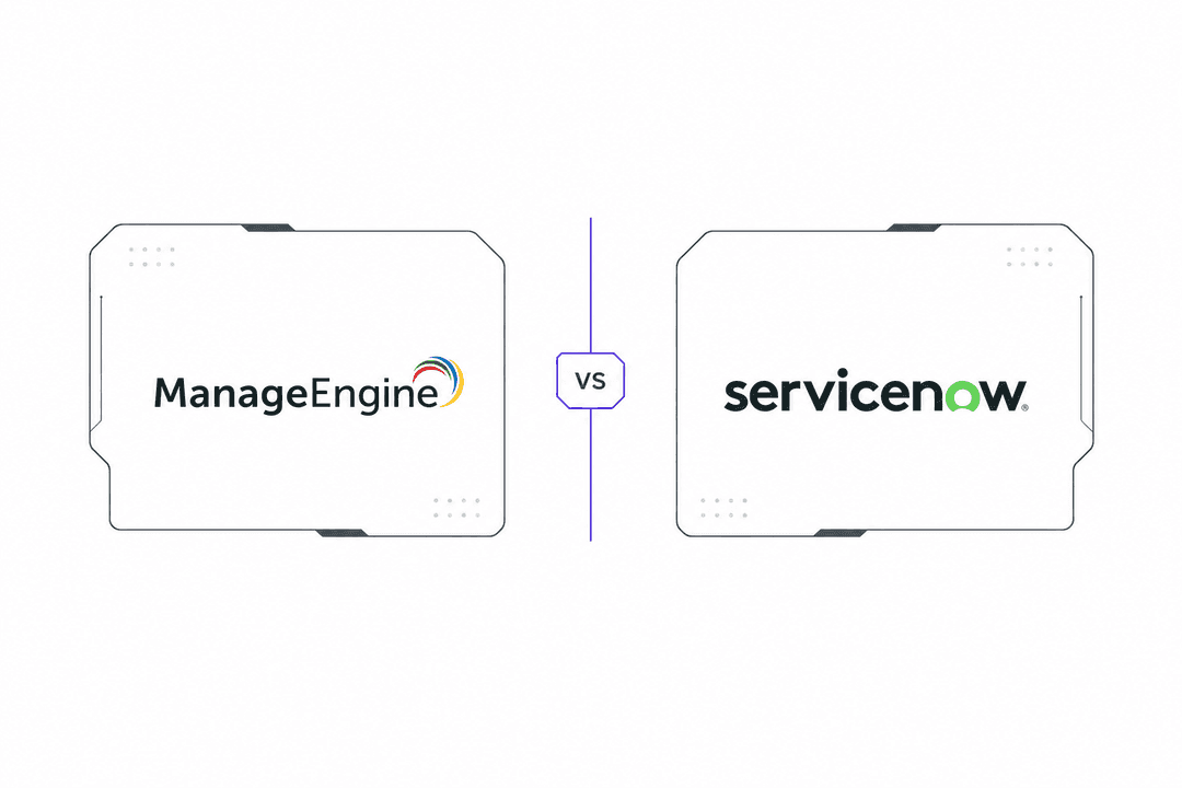 ManageEngine vs ServiceNow comparison banner
