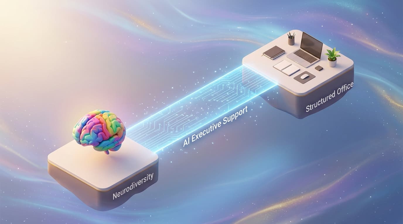 AI tools serve as a cognitive bridge, helping neurodivergent individuals navigate standard academic and professional environments.