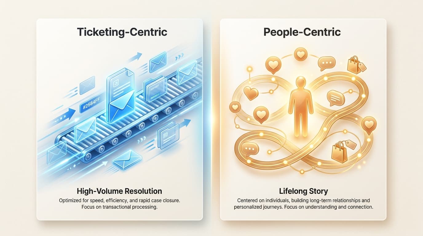 The choice between Freshdesk and Gladly is a strategic decision between high-volume operational scale and a personalized, lifelong customer narrative.