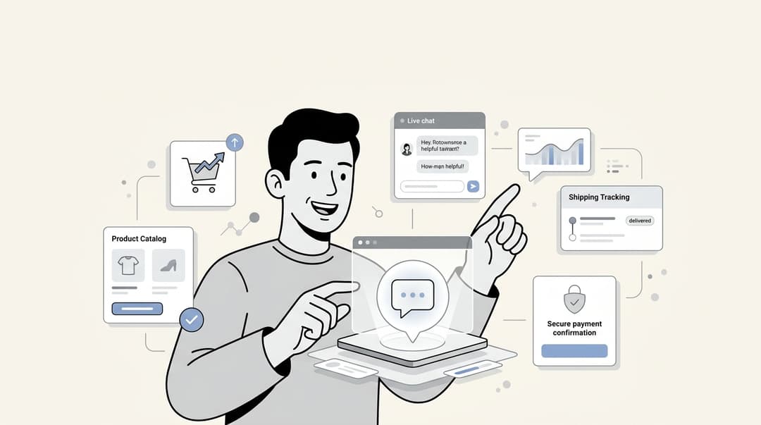 Imagem de banner para os 6 melhores chatbots de IA para e-commerce em 2026 comparados