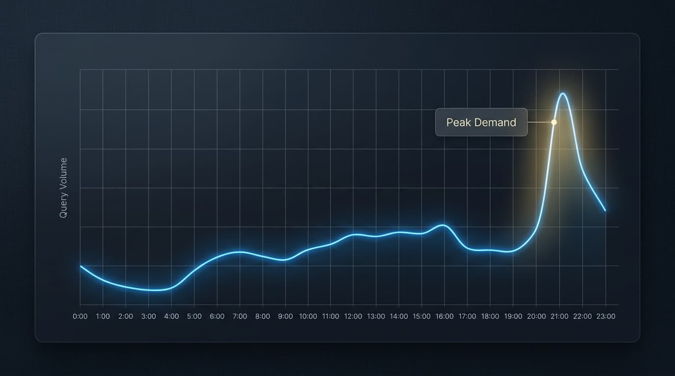 Data shows that benefits questions frequently peak when HR teams are offline, making 24/7 AI support a mission-critical tool.