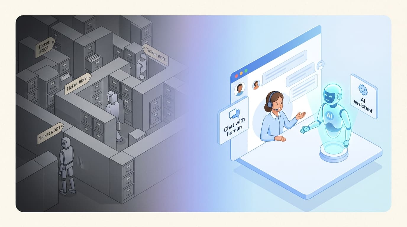 Customer support is evolving from rigid ticket queues to fluid, AI-assisted conversations.