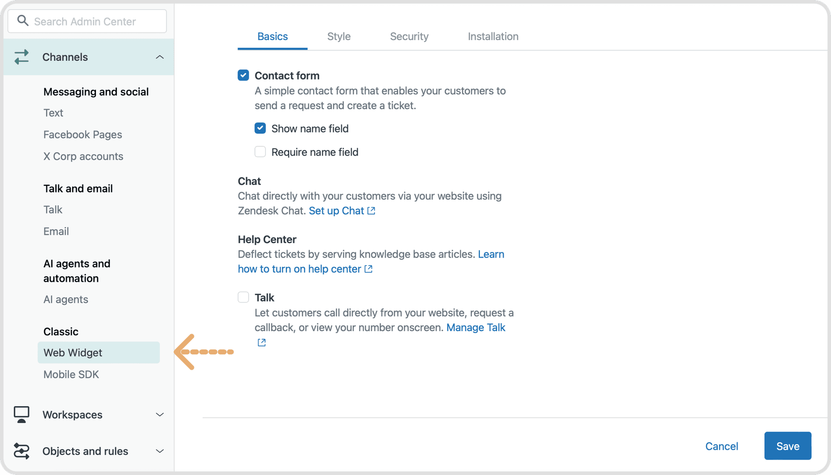 automate zendesk bot web widgets