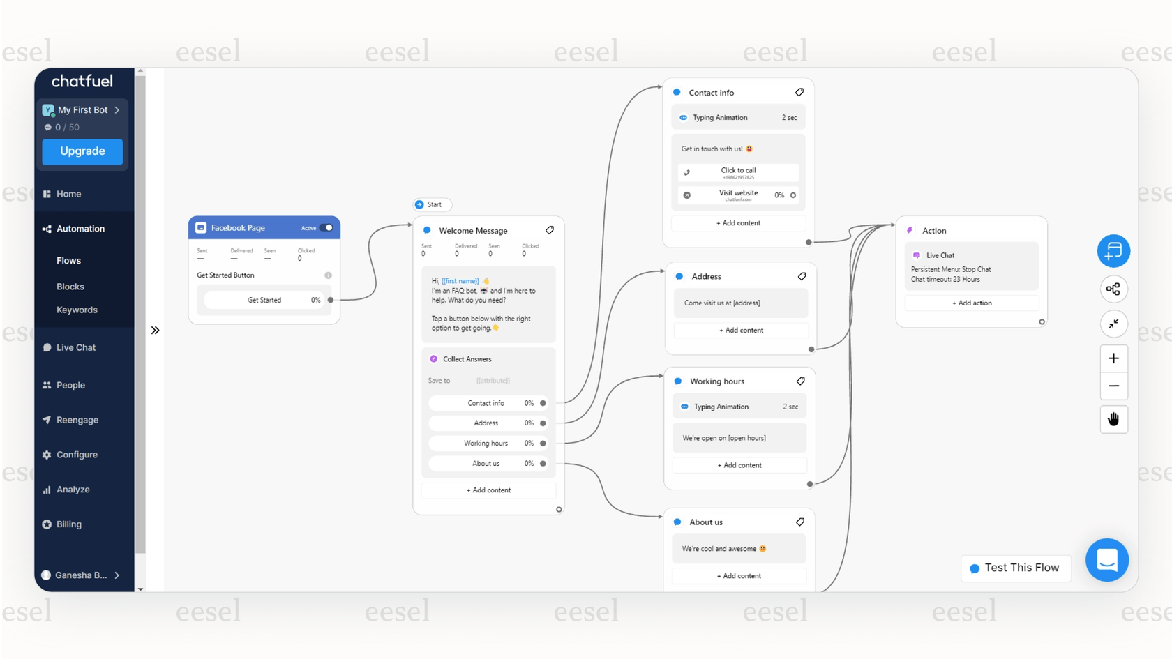 Shopify向けのChatfuelチャットボットビルダー。