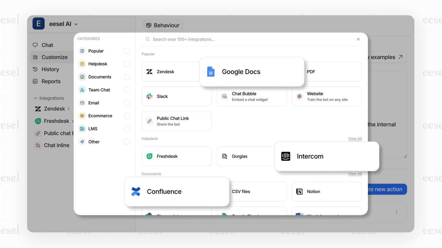 eesel AI makes project management easier by integrating popular tools.