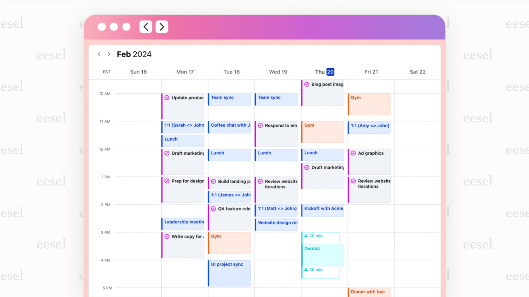 Motion's AI-powered calendar from its suite of AI project management tools.