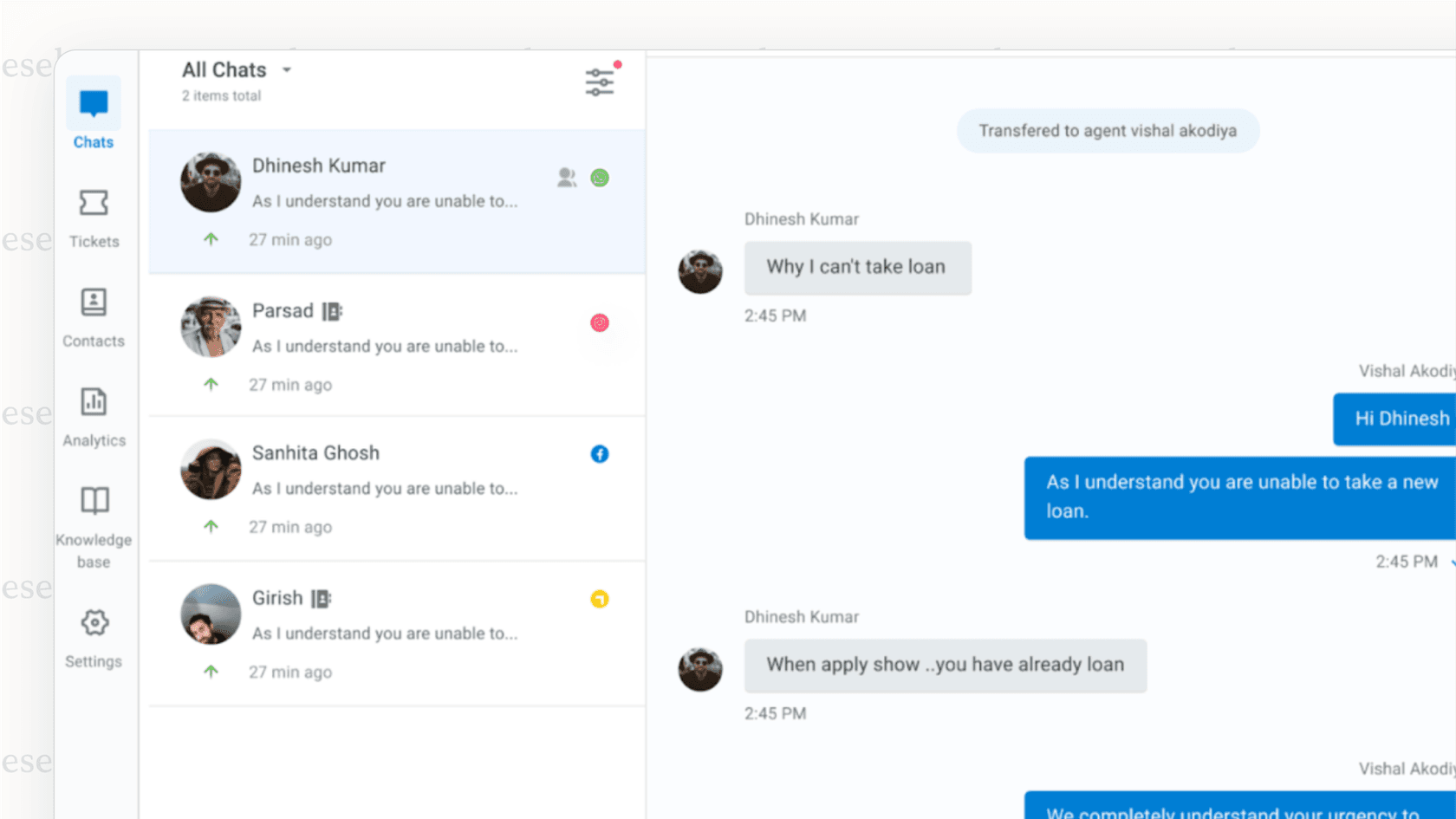 Channel integrations available in the Yellow.ai conversational AI platform.