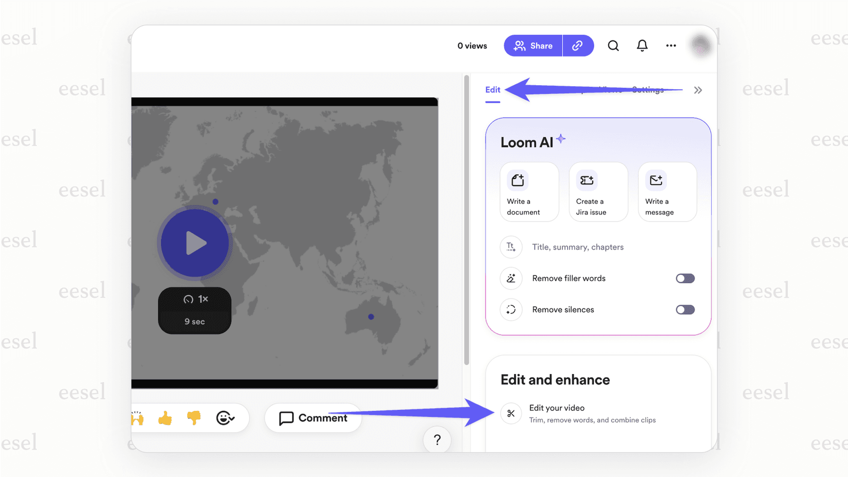 Loom's AI-generated video summaries and tasks for AI project management tools