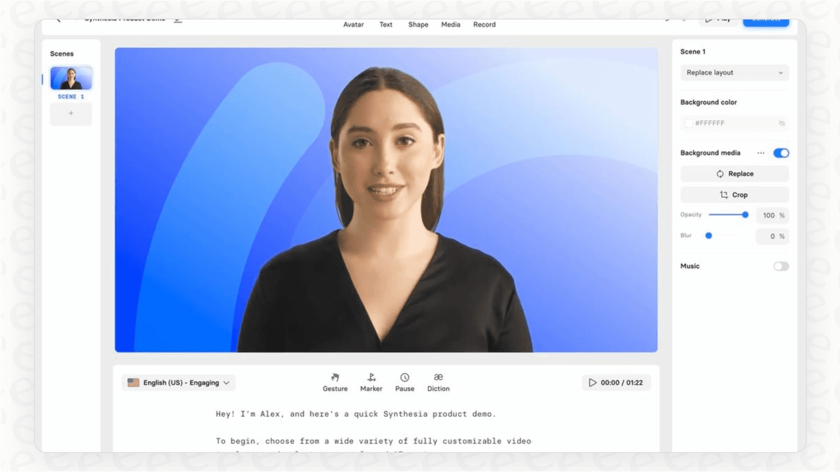 A look at the Synthesia platform, one of the leading HeyGen alternatives for corporate training videos.