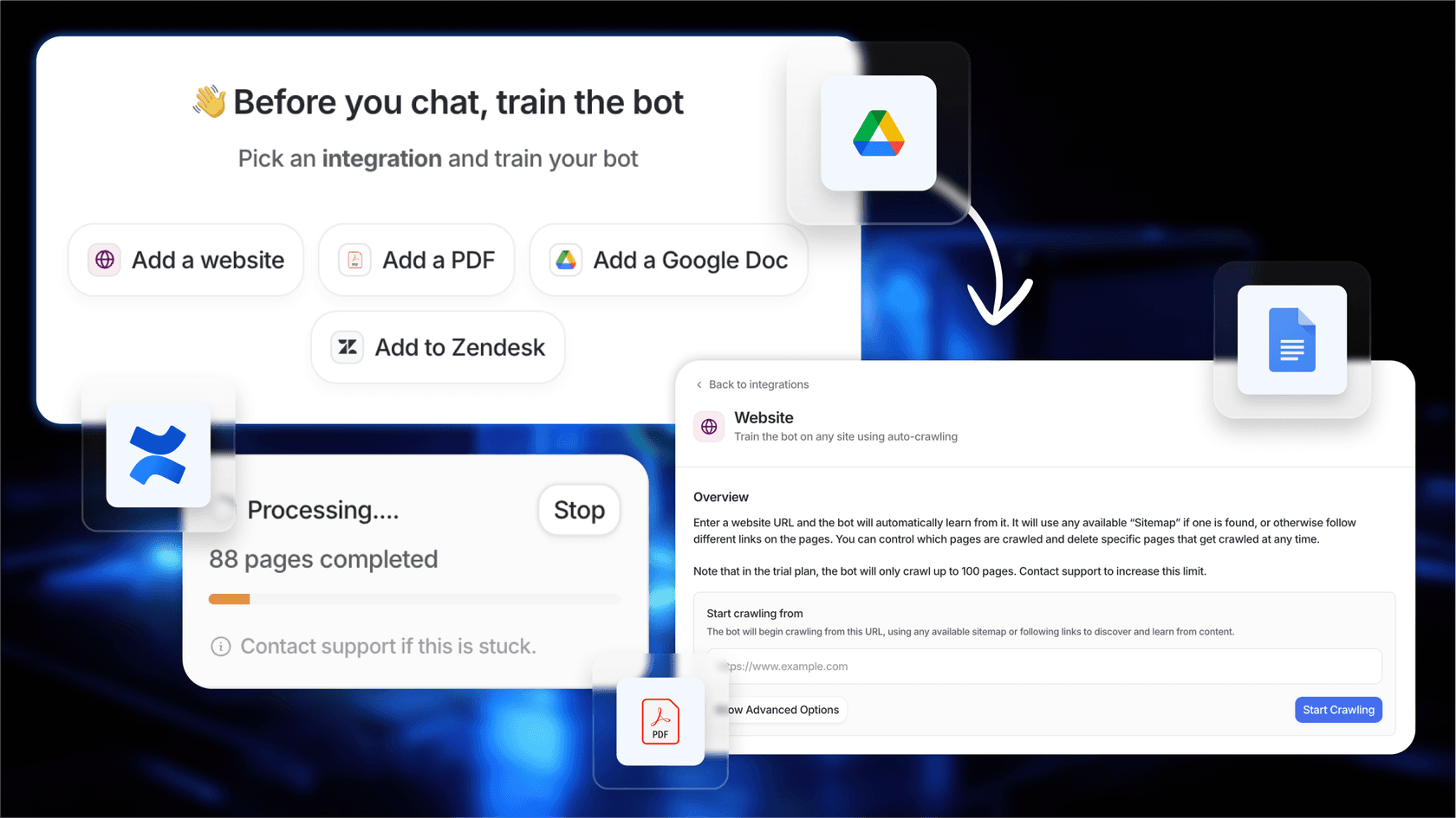Screenshot on how BitGo uses eesel AI