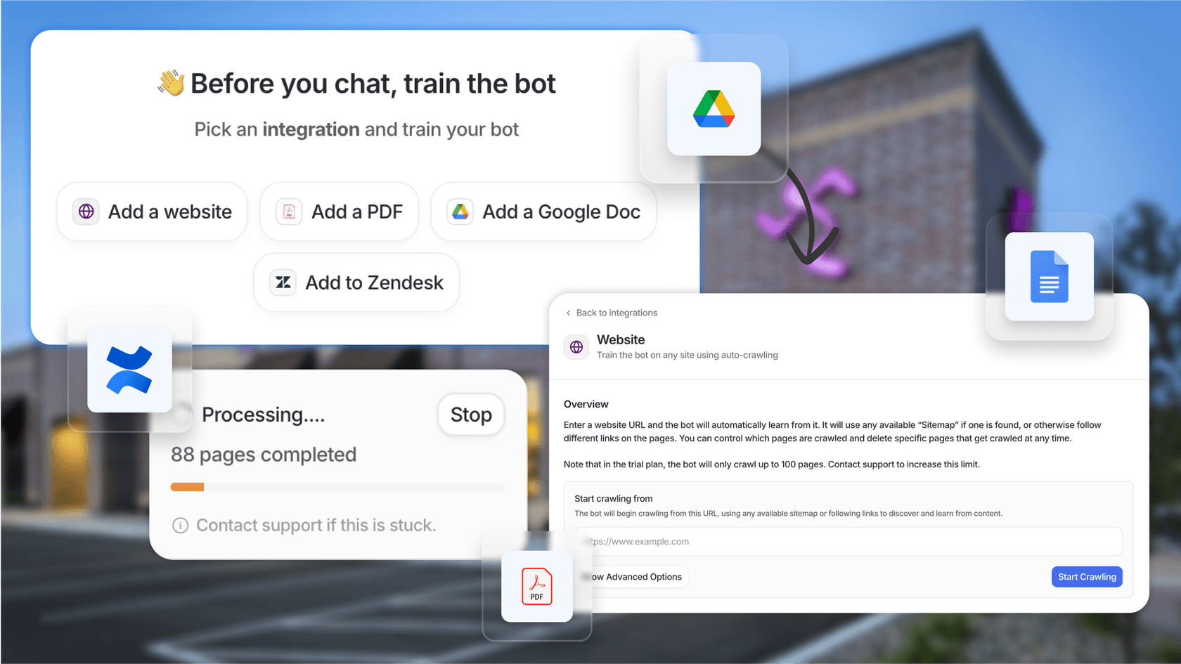 Screenshot of eesel AI