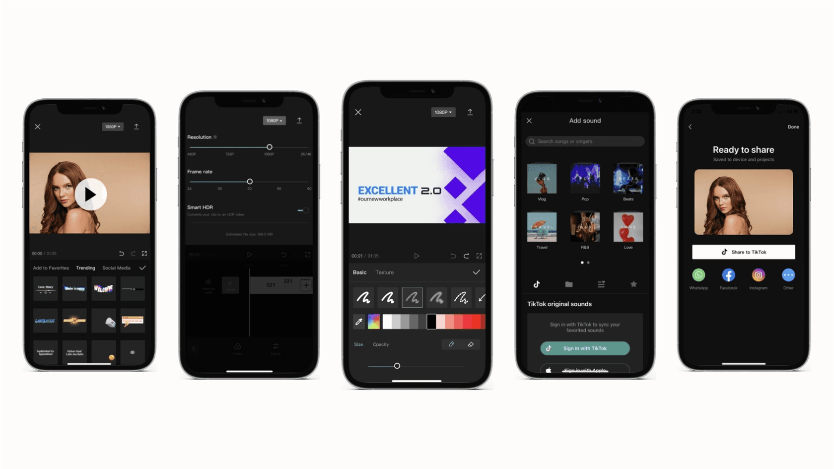 A user editing a video on the CapCut mobile app, demonstrating the simple layout mentioned in CapCut reviews.