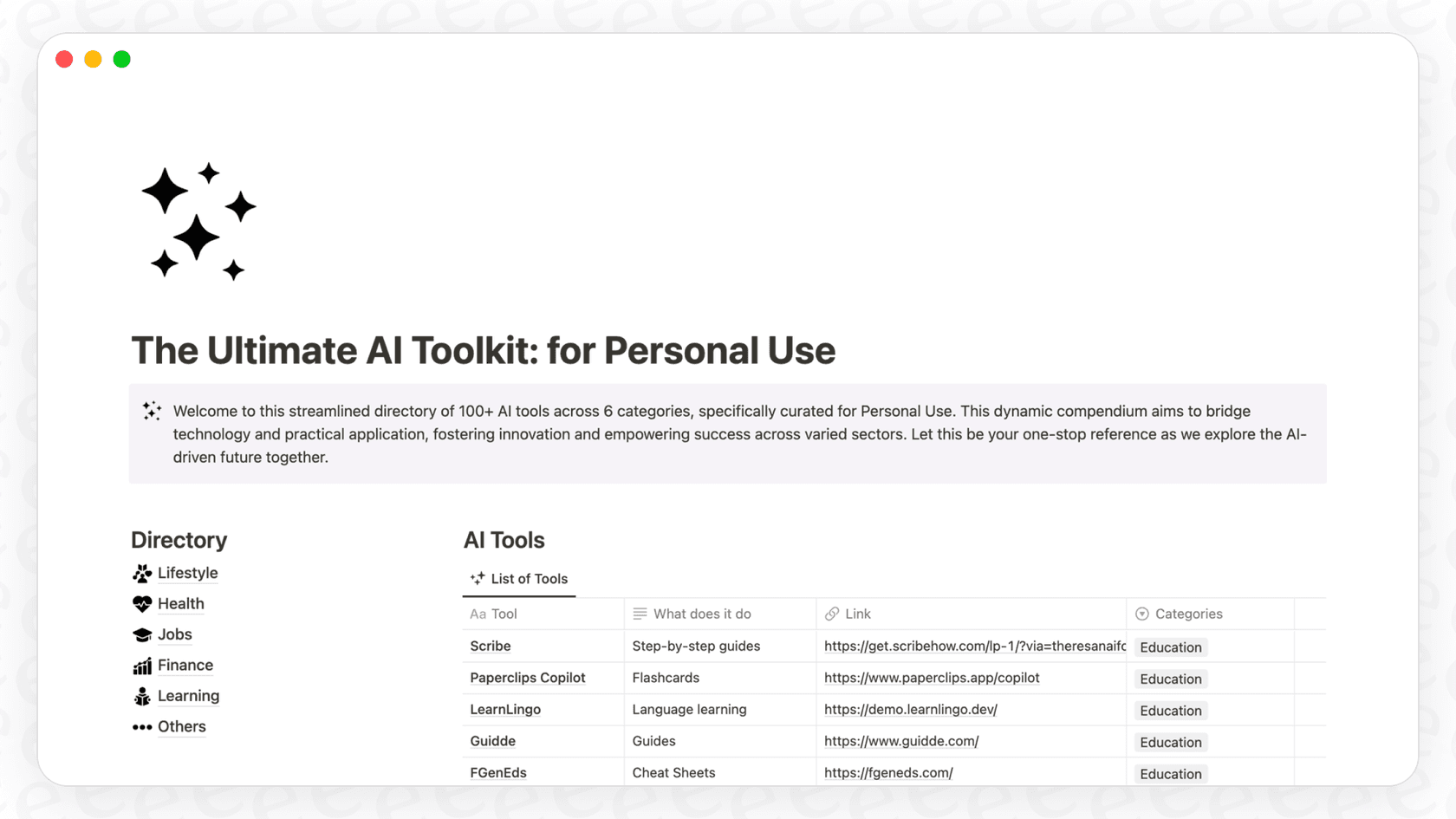 The Notion AI Mail Connector provides a concise summary of a lengthy page, highlighting its email summarization capability.