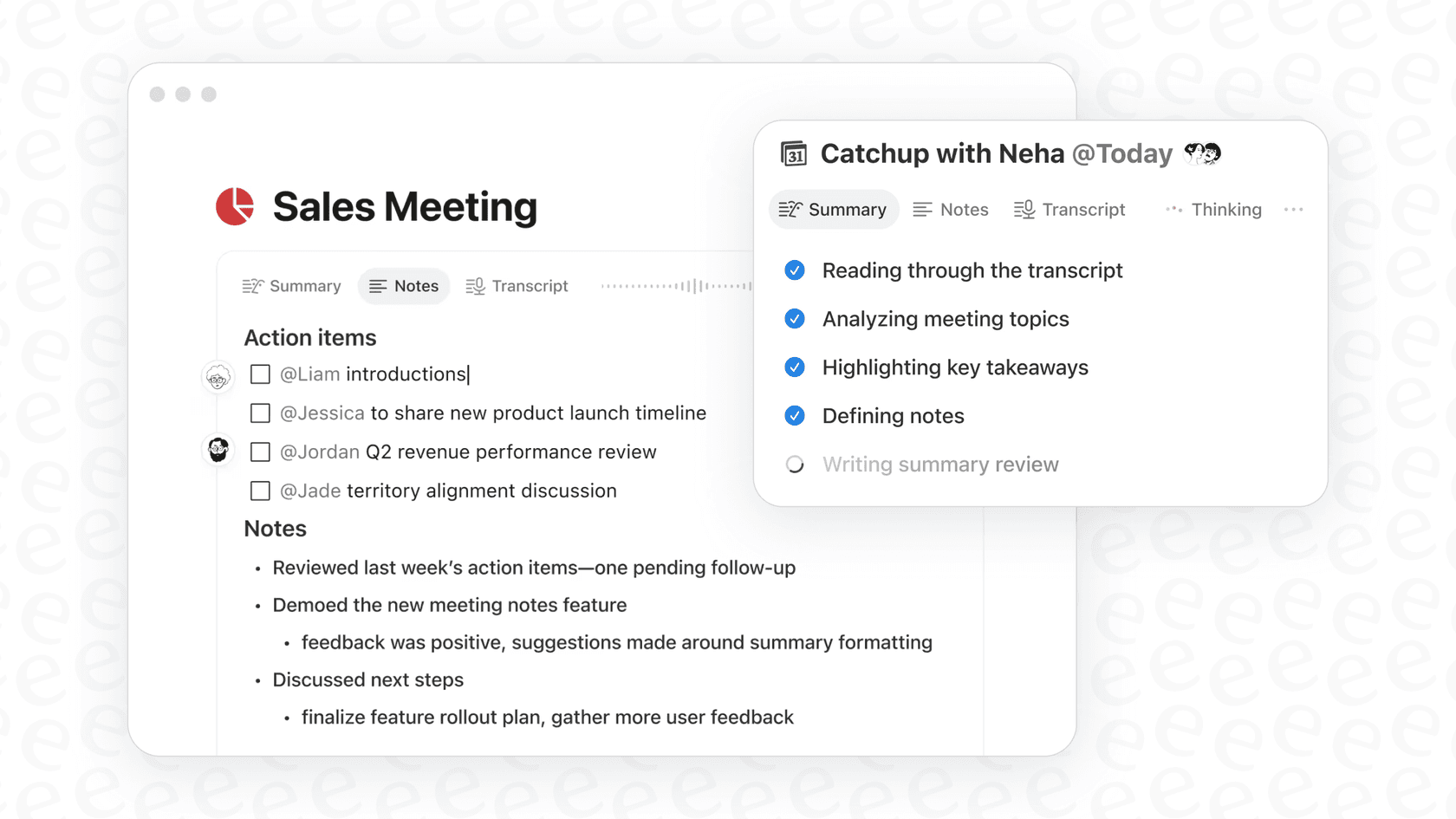 A screenshot demonstrating how the Notion AI Summarize Content tool can turn disorganized notes into a clear to-do list.