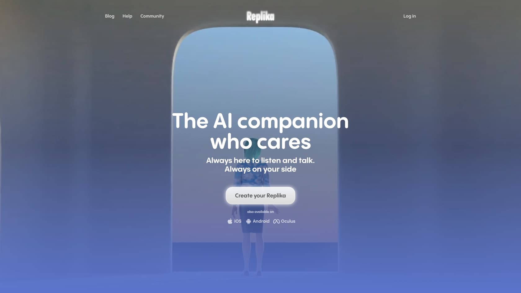 A screenshot of the Replika AI landing page, showcasing the Replika AI pricing options.