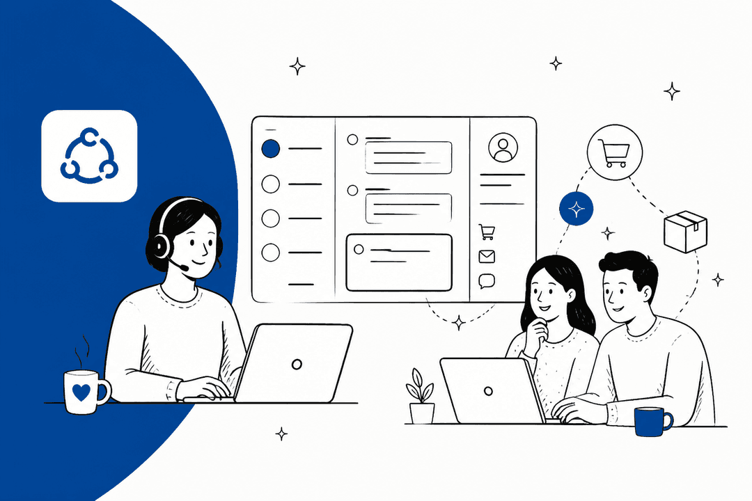 Illustrated banner for a 2026 roundup of the best AI tools for Richpanel