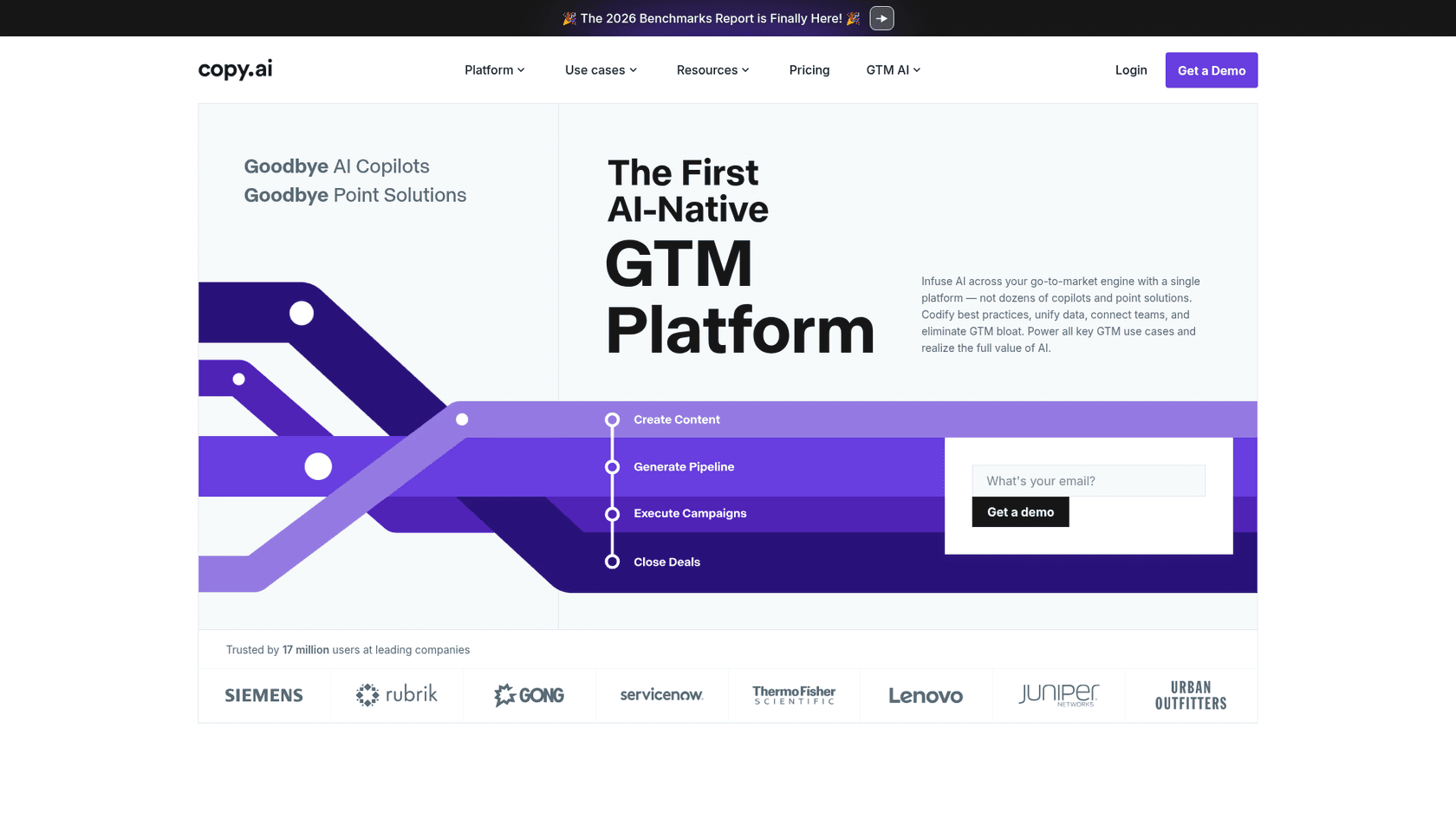 Copy.ai homepage