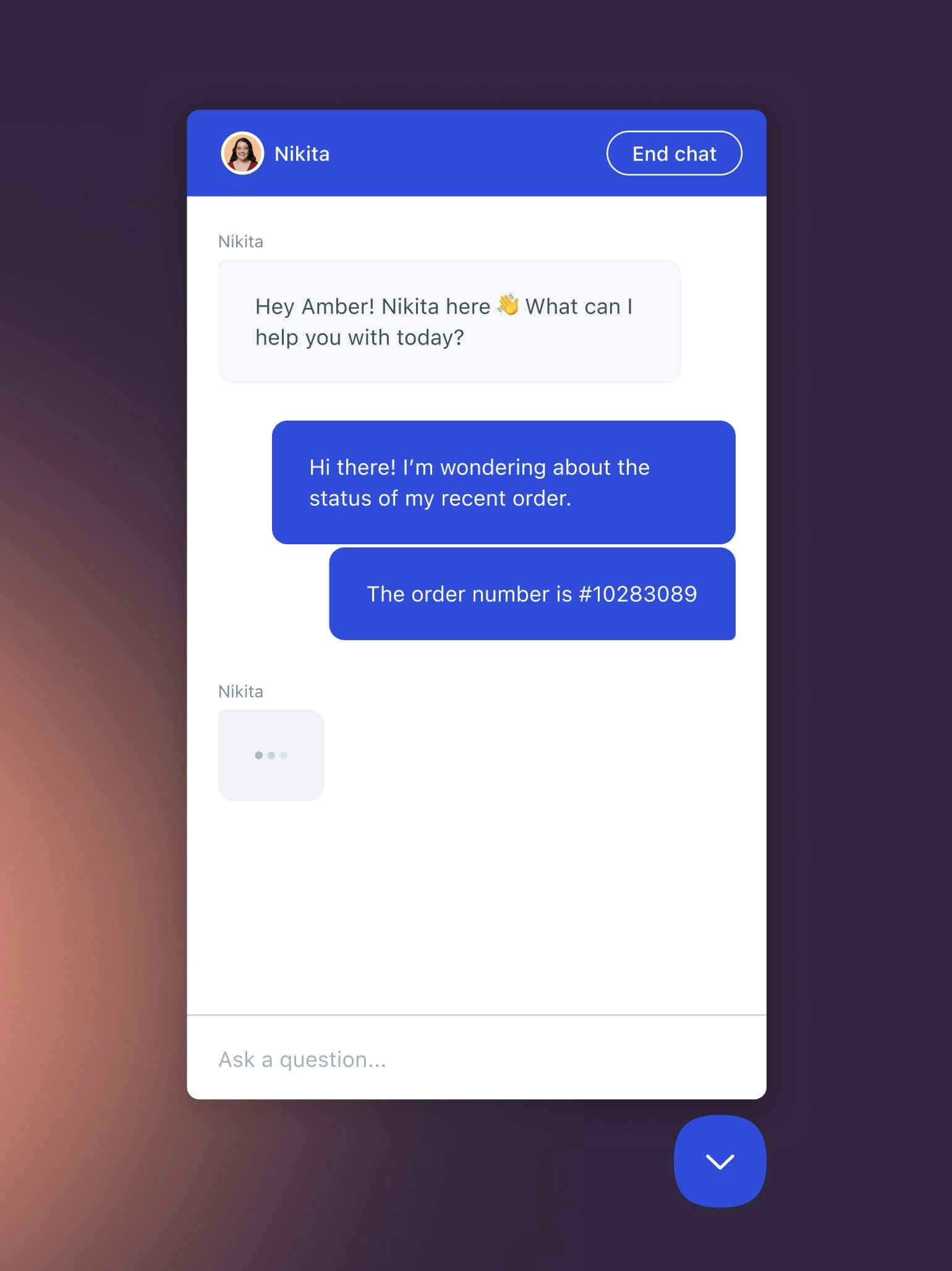 Help Scout Beacon widget showing live chat and article suggestions
