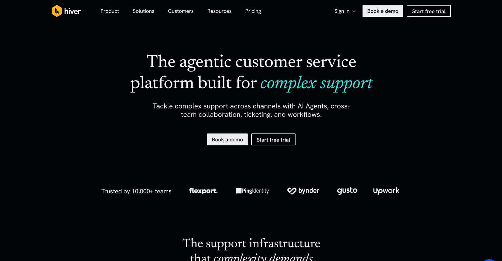 Hiver Landing Page