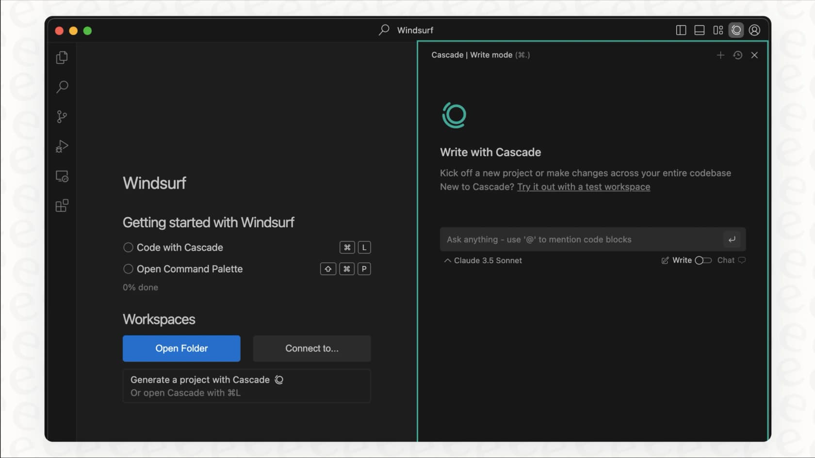 Screenshot of the Windsurf AI assistant providing a code suggestion within an IDE, illustrating a feature covered by the Windsurf pricing plans.