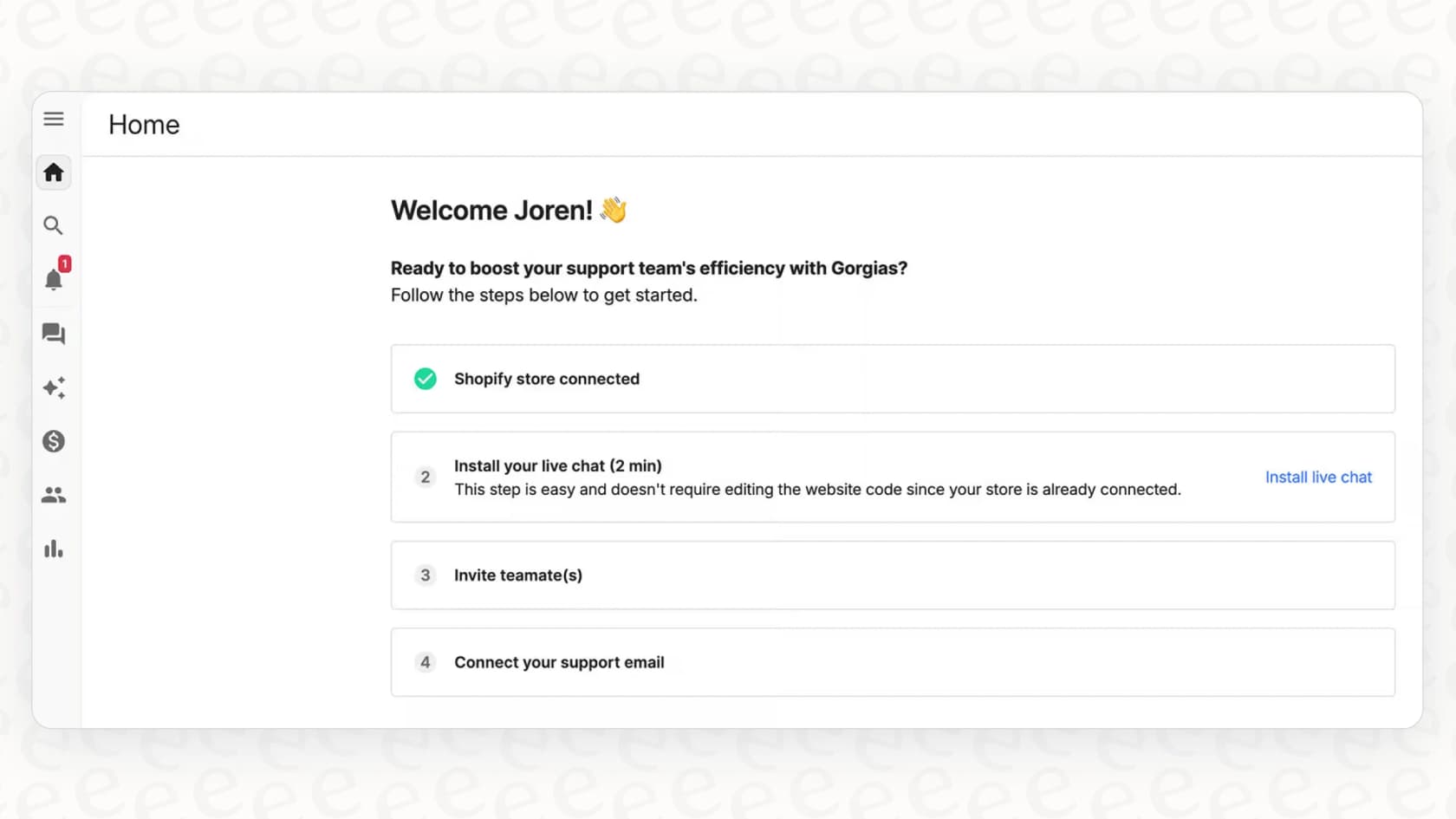 Setting up the rule-based system for a Gorgias chatbot to check delivery status and delay thresholds.